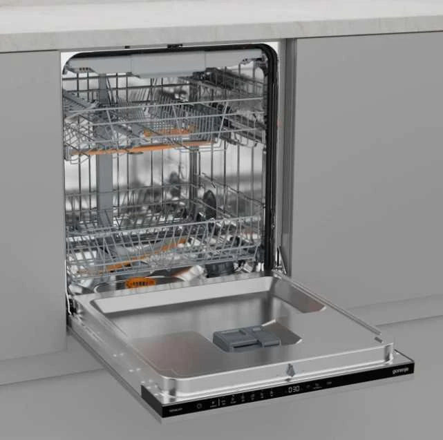 Gorenje Indaplovė | GV16D5 | Built-in | Plotis 59.8 cm | Number of place settings 16 | Number of programs 6 | Energy efficiency class D | Ekranas | AquaStop function