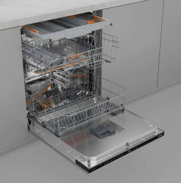 Gorenje Indaplovė | GV16D5 | Built-in | Plotis 59.8 cm | Number of place settings 16 | Number of programs 6 | Energy efficiency class D | Ekranas | AquaStop function