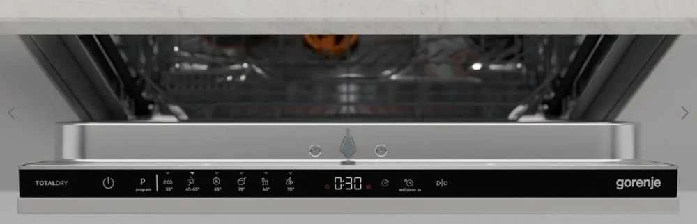 Gorenje Indaplovė | GV16D5 | Built-in | Plotis 59.8 cm | Number of place settings 16 | Number of programs 6 | Energy efficiency class D | Ekranas | AquaStop function