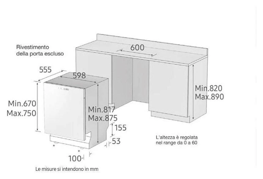 Indaplovė Samsung DW60M6070IB