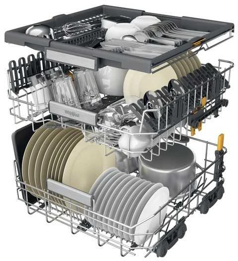 „Whirlpool“ indaplovė | W7F HS51 | Laisvai pastatoma | Plotis 60 cm | Indaplovių skaičius: 15 | Programų skaičius: 8 | Energijos vartojimo efektyvumo klasė: B | „AquaStop“ funkcija | Baltas