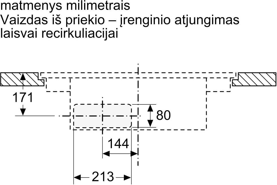 Indukcinė kaitlentė su integruota ventiliacijos sistema Neff T58PL6EX2