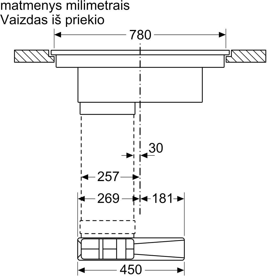 Indukcinė kaitlentė su integruota ventiliacijos sistema Neff T58PL6EX2