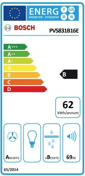 Bosch PVS831B16E Serija 4, Indukcinė kaitlentė su integruota ventiliacijos sistema, 80 cm, kaitlentė be rėmo