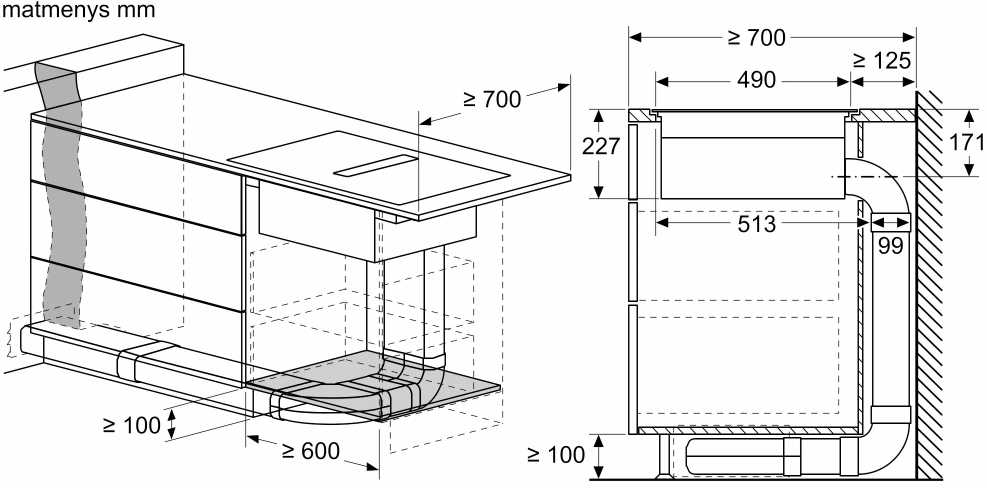 Indukcinė kaitlentė su integruota ventiliacijos sistema Neff T58PL6EX2