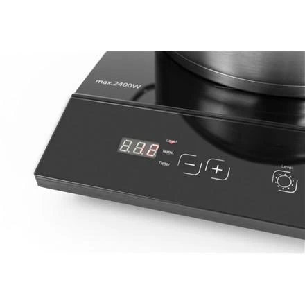 Caso | Free standing table hob | 02230 | Number of burners/cooking zones 1 | Sensor touch control | Induction | Juodas