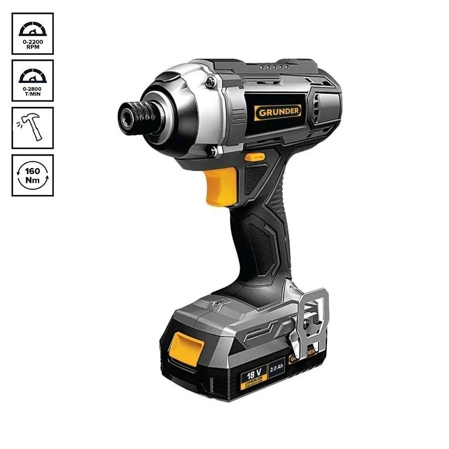 Grunder ĮRANK KOMPL AK CDL1,218CWL1218E 18VBL 2AH