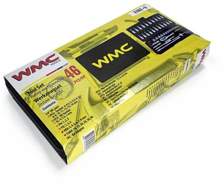Grąžtas Įrankių rinkinys WMC KLU173, 46 vnt.