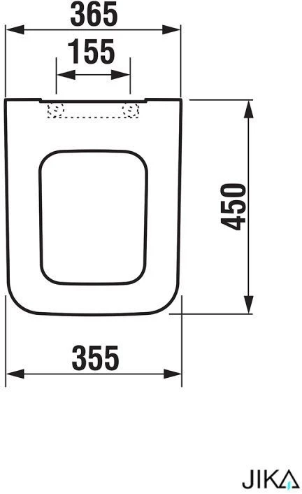 Unitazo dangtis Jika Pure 893422300, 37 x 43,7 cm