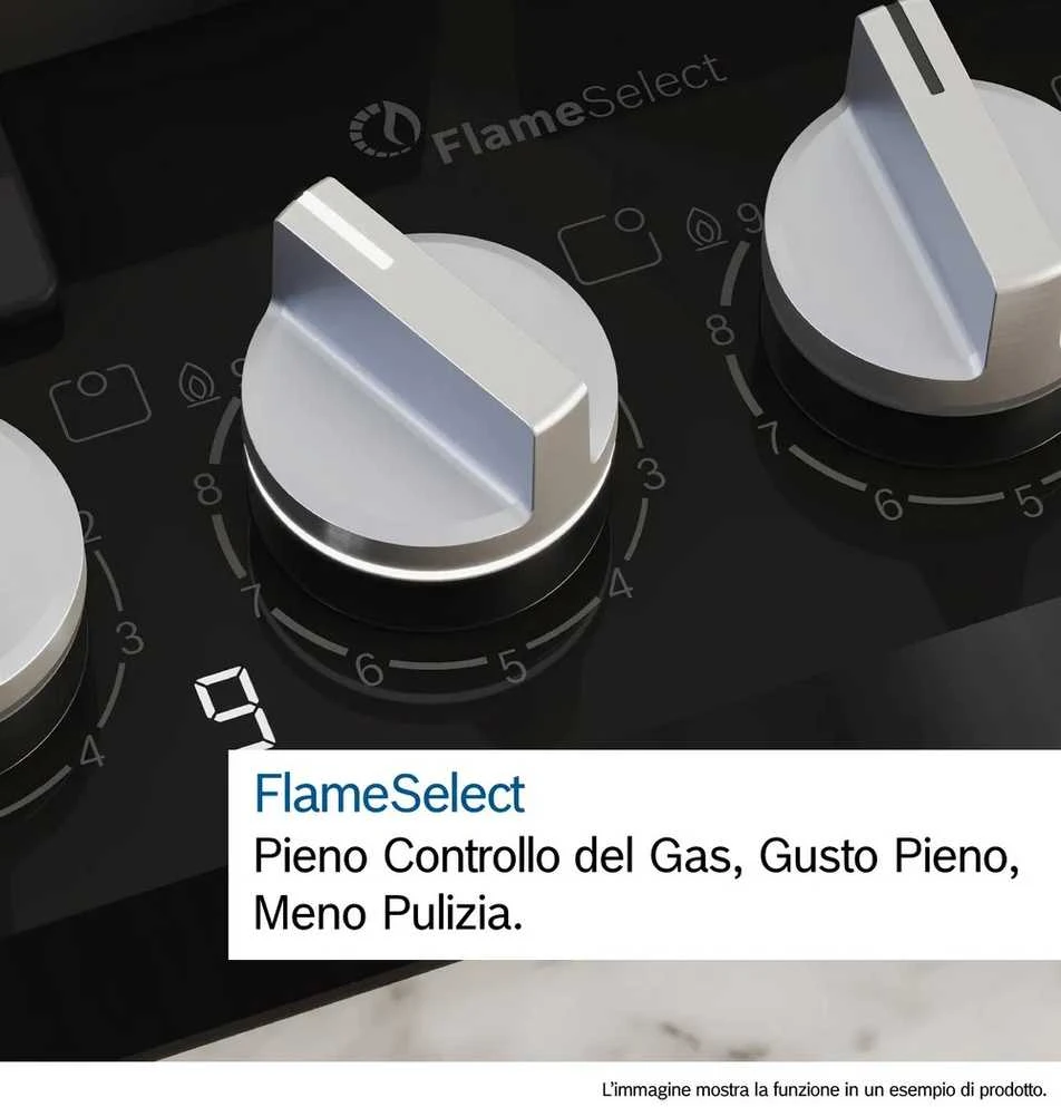 Bosch Serie 6 PCH6A5I90 hob Nerūdijantis plienas Built-in 60 cm Gas 4 zone(s)