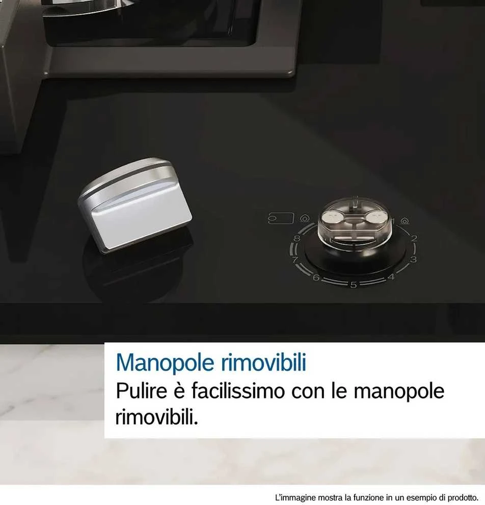 Bosch Serie 6 PCH6A5I90 hob Nerūdijantis plienas Built-in 60 cm Gas 4 zone(s)