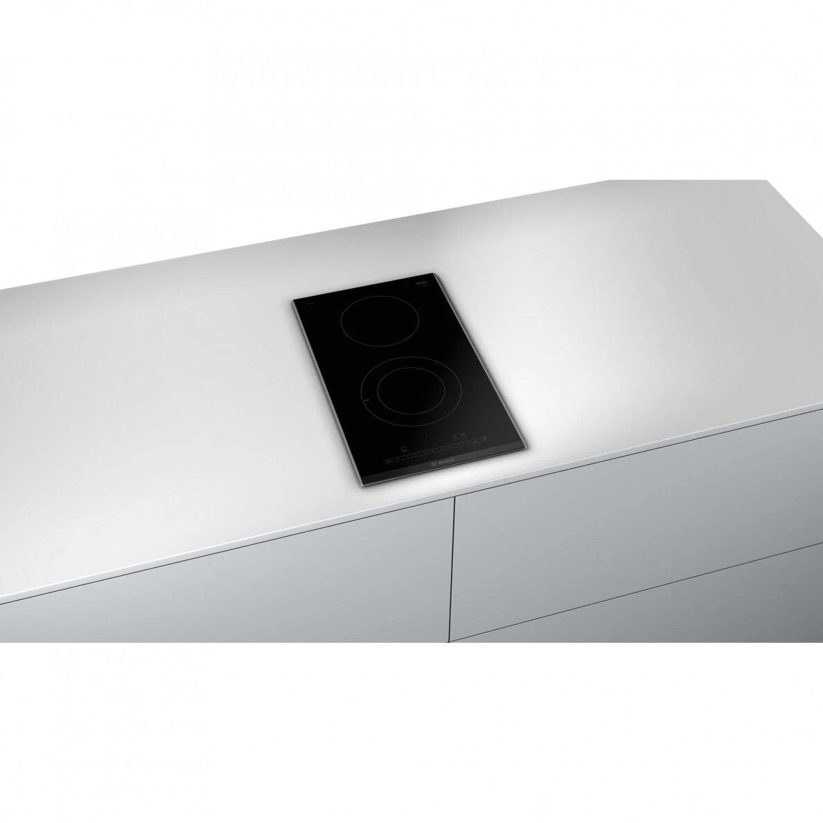 Bosch Serija 6 Domino elektrinė kaitlentė su plieniniu rėmu, 30 cm