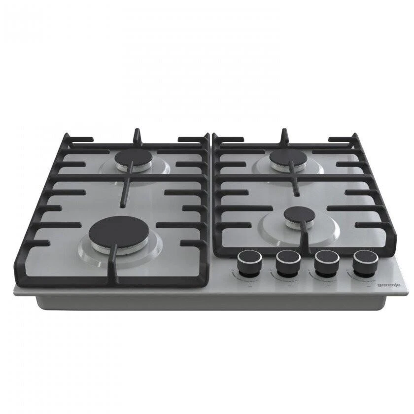 Gorenje | Hob | G642ABX | Gas | Number of burners/cooking zones 4 | Rotary knobs | Nerūdijantis plienas