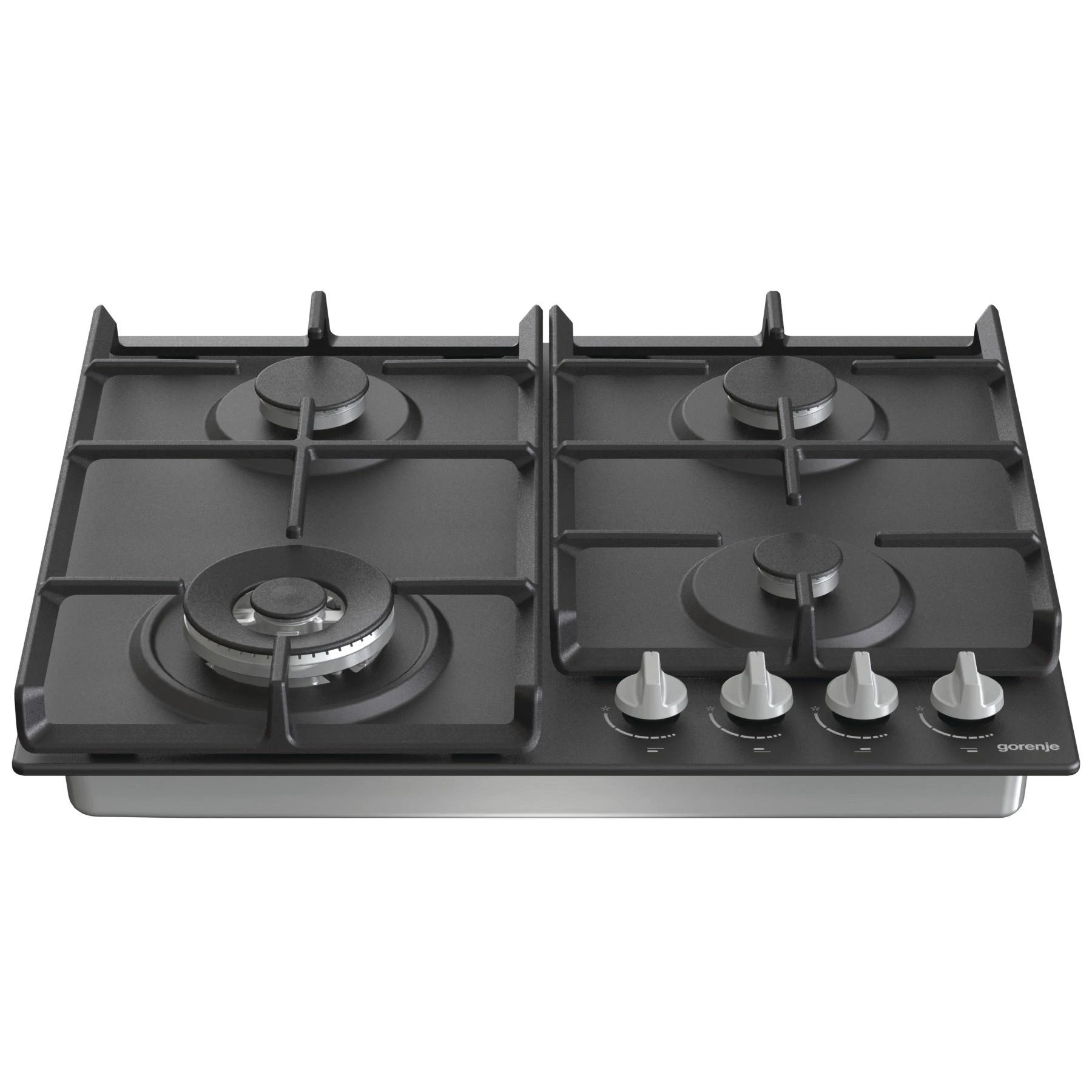 Gorenje | Kaitlentė | GW641EXB | Dujos | Degiklių / virimo zonų skaičius 4 | Sukamosios rankenėlės | Juodas