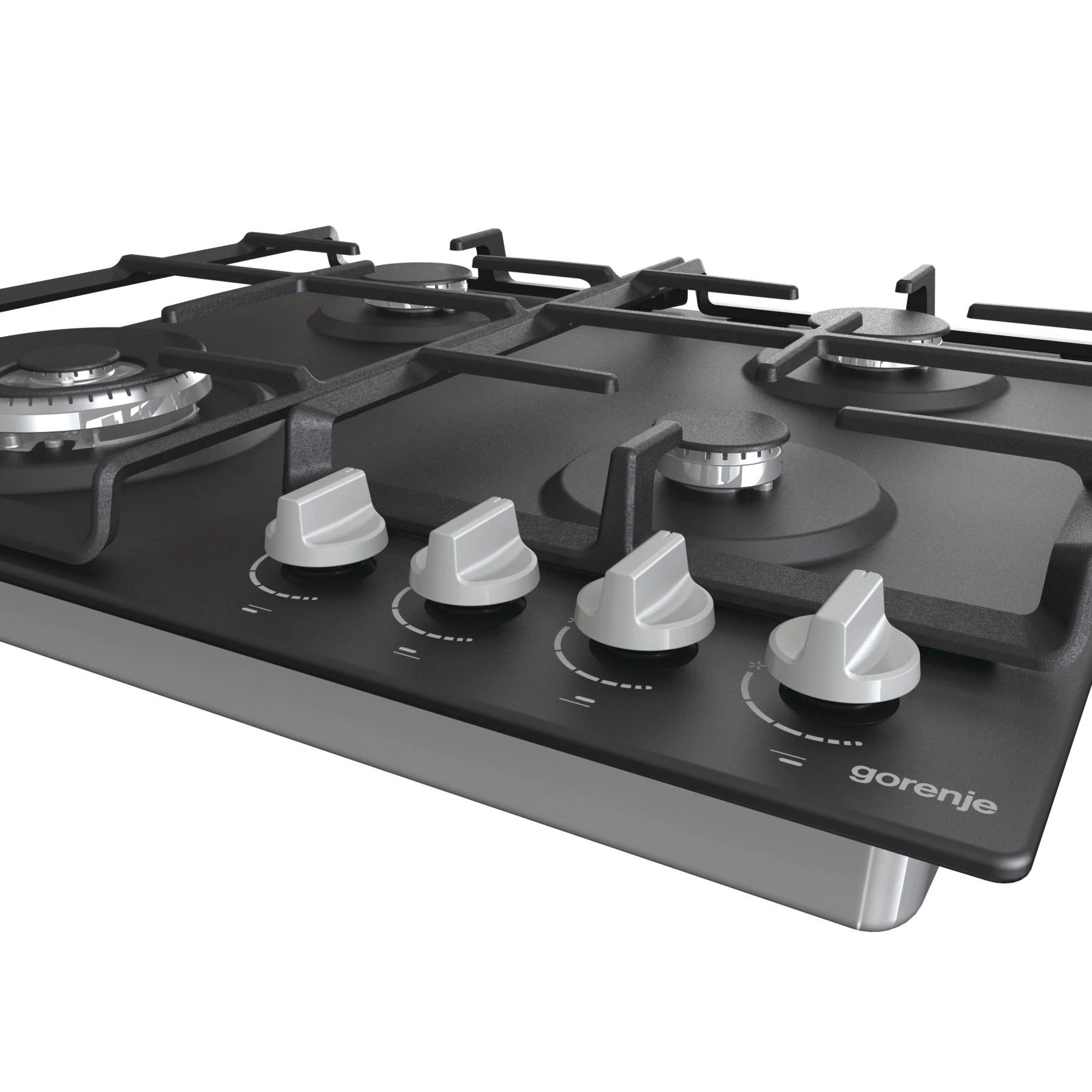 Gorenje | Kaitlentė | GW641EXB | Dujos | Degiklių / virimo zonų skaičius 4 | Sukamosios rankenėlės | Juodas