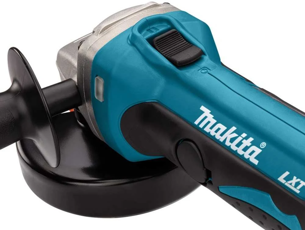 Makita akumuliatorinis kampinis šlifuoklis DGA452Z, 18V, 115 mm, be akumuliatoriaus ir kroviklio