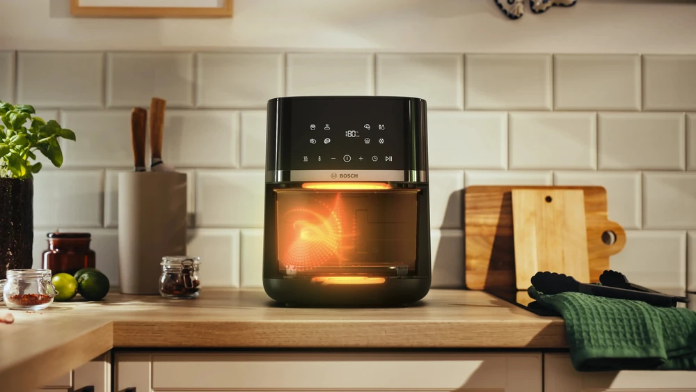 Bosch Serie 4 MAFS2462B gruzdintuvė Vienguba 6,1 l Atskirai stovinti 2050 W Karšto oro gruzdintuvė Juodas