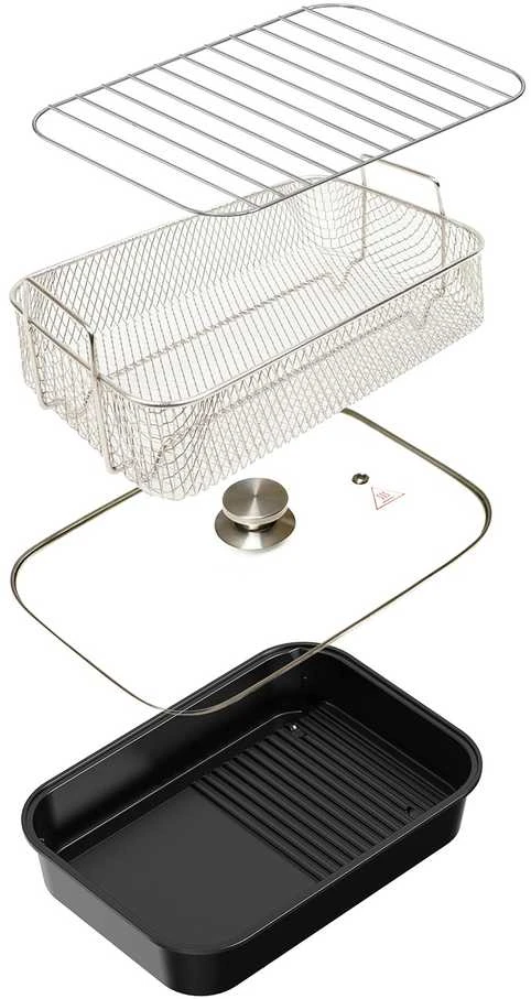 Karšto oro gruzdintuvė Elit GrillFry360 PRO