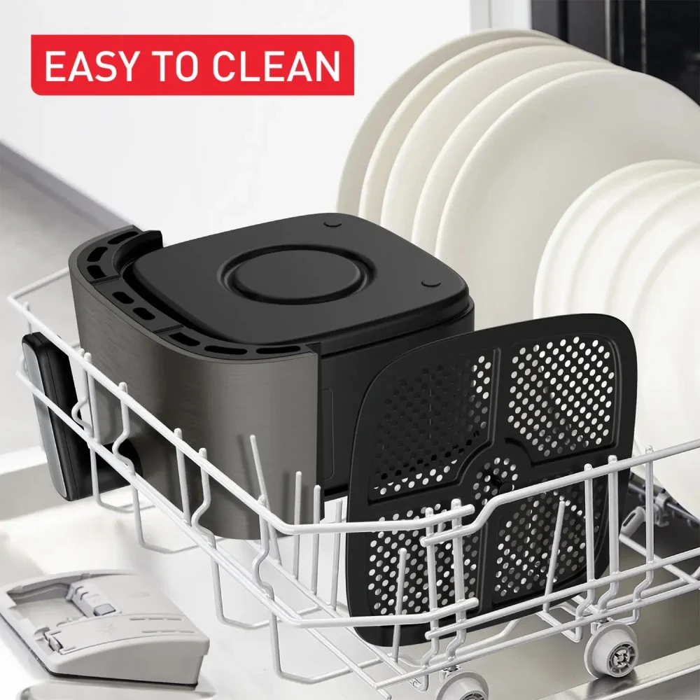 Karšto oro gruzdintuvė Tefal Easy Fry Silence, 5 l, pilkos spalvos (EY551HE0)