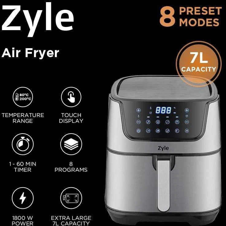 Karšto oro gruzdintuvė Zyle ZY895SAF, 7 l