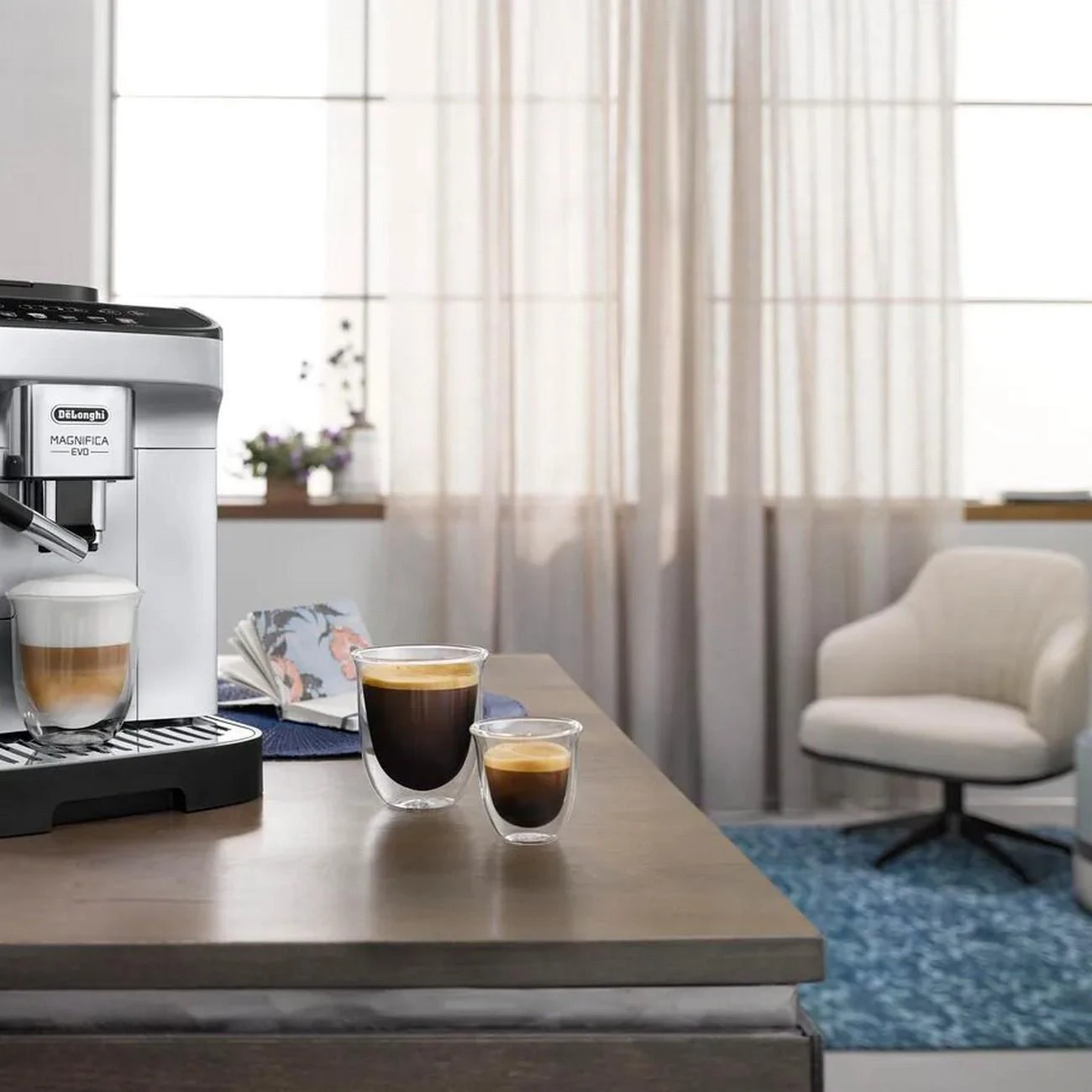 Kavos aparatas De’Longhi ECAM290.61.SB Magnifica Evo automatinis, Sidabro / juodos spalvos