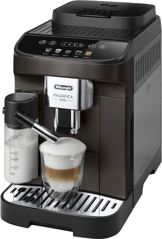 Kavos aparatas Delonghi | | ECAM293.61 BW Magnifica Evo | Slėgis 15 bar | Su pieno plakikliu | Automatinis | 1450 W | Juodas