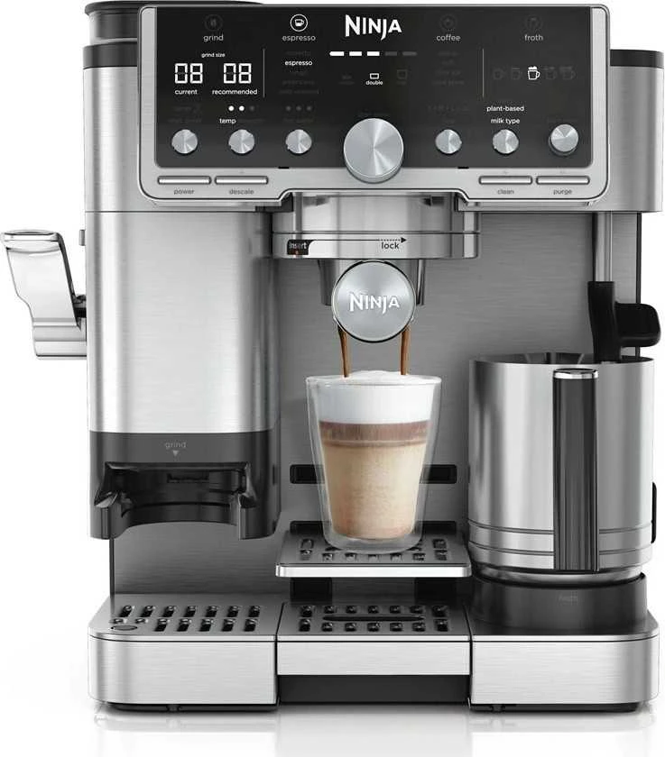 Superautomatinis kavos aparatas NINJA Luxe Essential ES501EU, Sidabrinis
