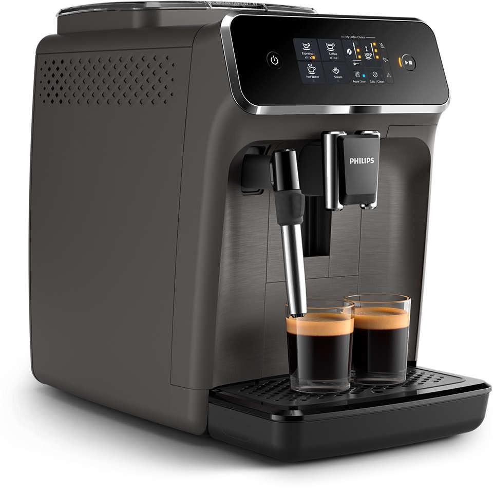 Philips Series 2200 EP2224/10 volautomatische machine, 1,5 watt, 1,8 liter, 9,69 x 17,05 x 14,61 cm, grijs