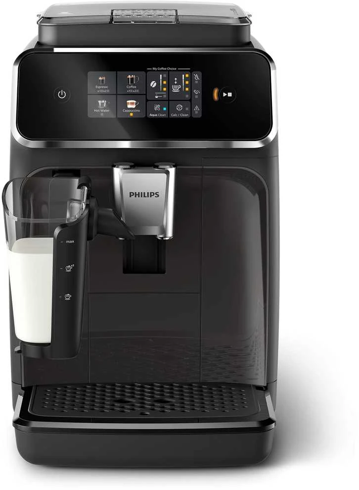 Philips | Espresso | EP2334/10 | Slėgis 15 bar | Su pieno plakikliu | Pilnai Automatinis | 1500 W | Juodas
