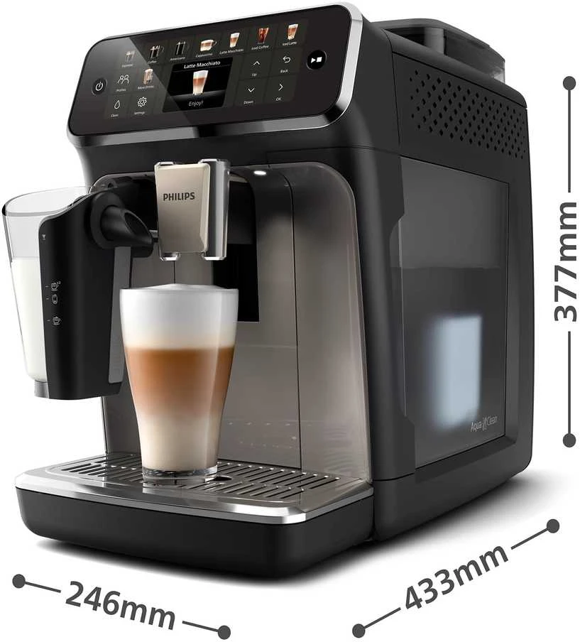 Philips | Kavos aparatas | EP5549/70 Series 5500 LatteGo | Slėgis 15 bar | Su pieno plakikliu | Automatinis | 1500 W | Juodas