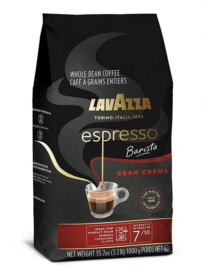 Lavazza Espresso Perfetto Kavos pupelės, Kavos stiprumas Sodri ir intensyvi, Arabica, 1000 g
