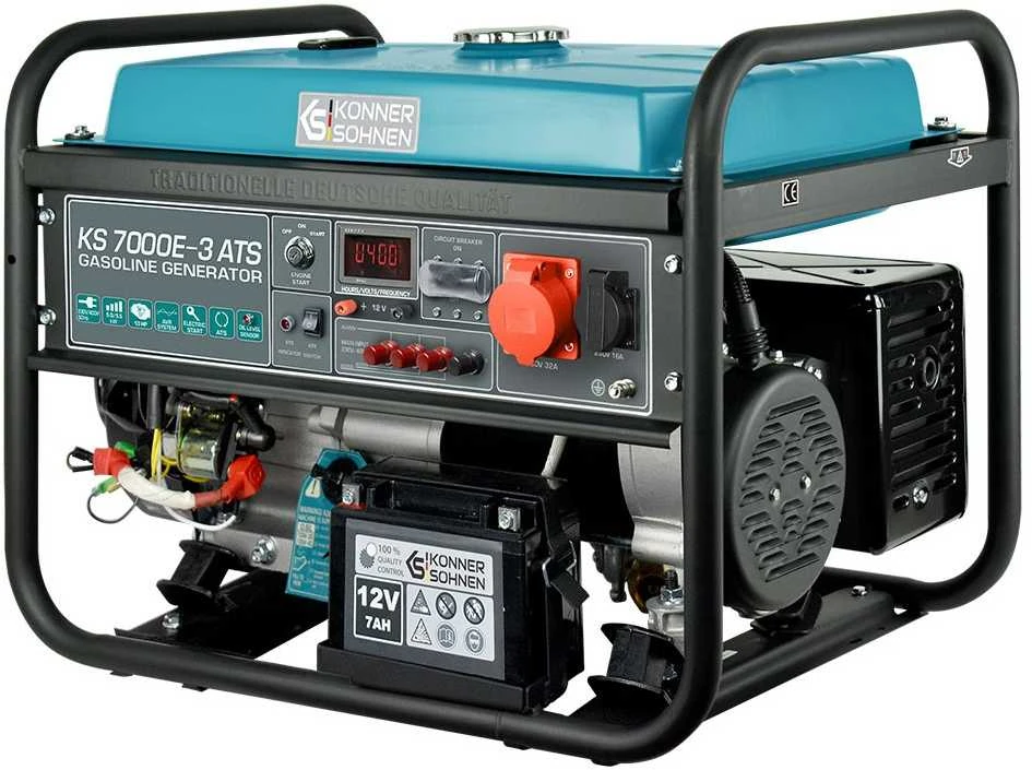 Benzininis generatorius Könner & Söhnen KS 7000E-3 ATS