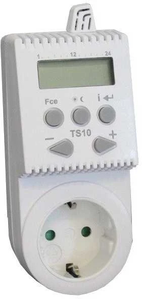 Nepriskirta Elektrobock Kištukinis programuojamas patalpos termostatas (termoreguliatorius) TS10, 16A