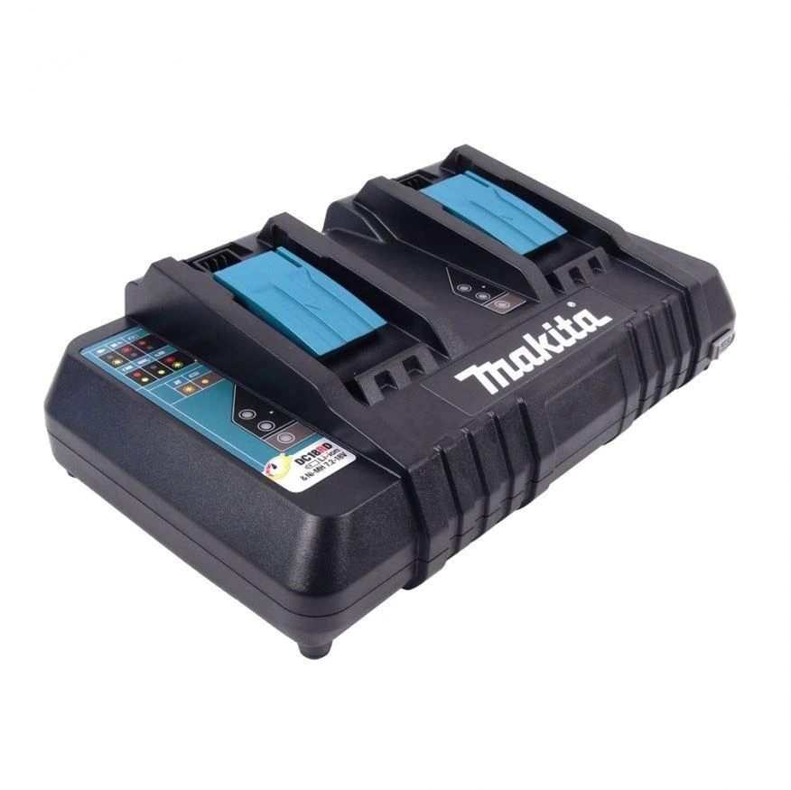 Makita DC18RD dvigubas akumuliatorių kroviklis