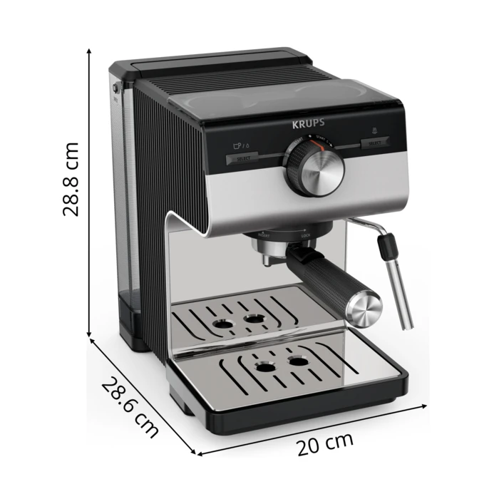 Krups Authentic+ XP384E10 Pusiau automatinis Espresso Kavos aparatas 2 L +DOVANA Lavazza kavos pupelės
