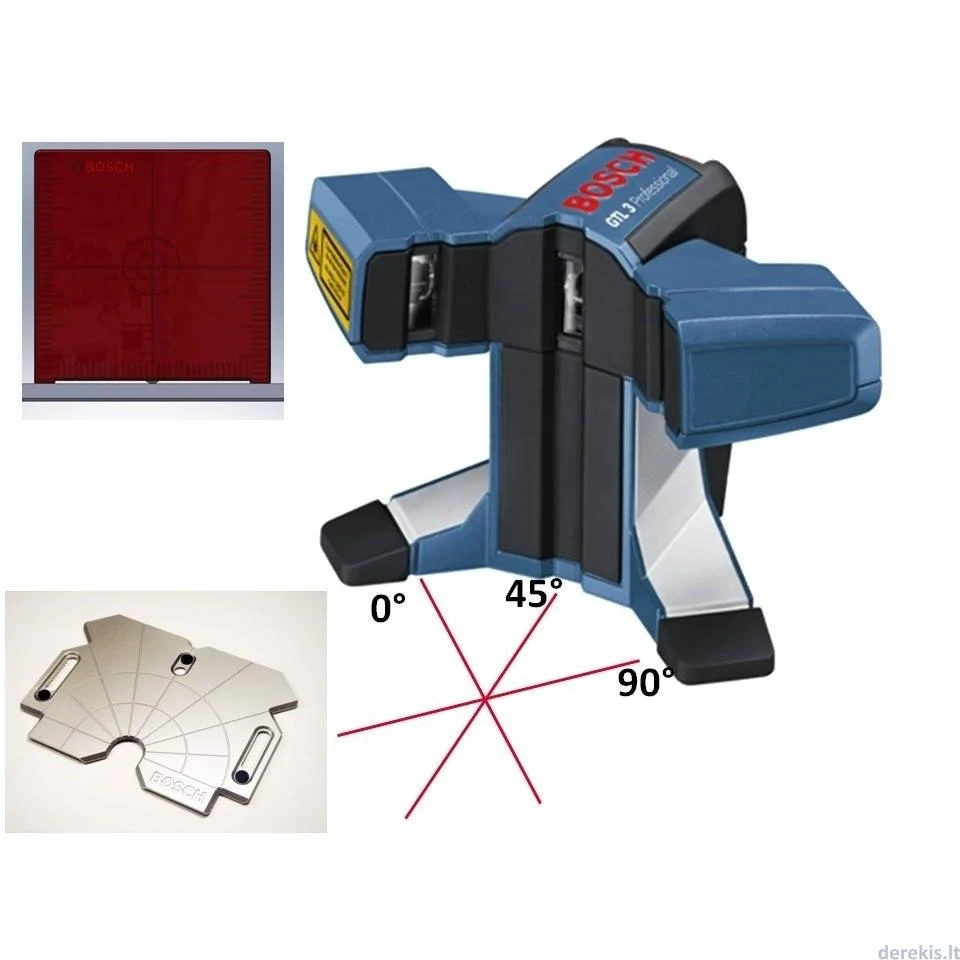 Bosch Kryžminis lazerinis nivelyras GTL 3, Carton