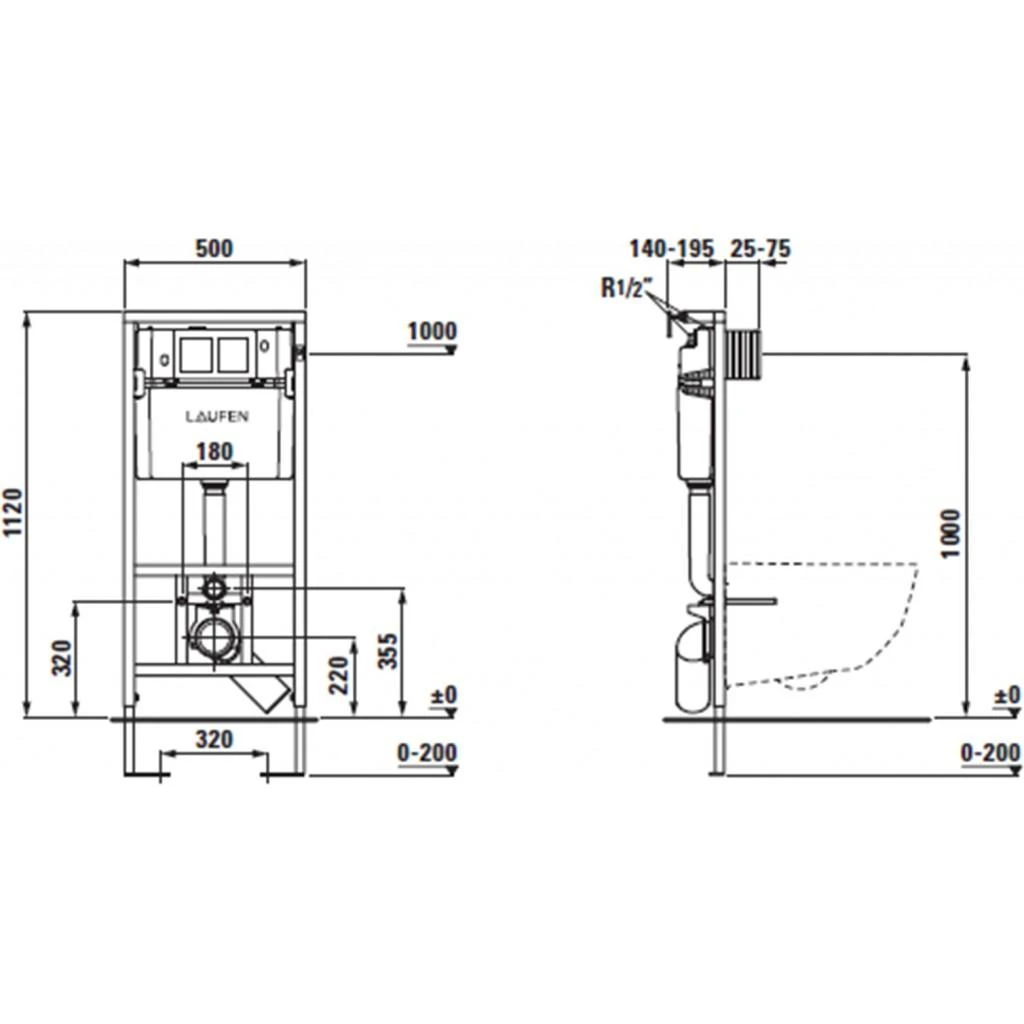 Laufen Potinkinis rėmas LIS CW1 8946650000001