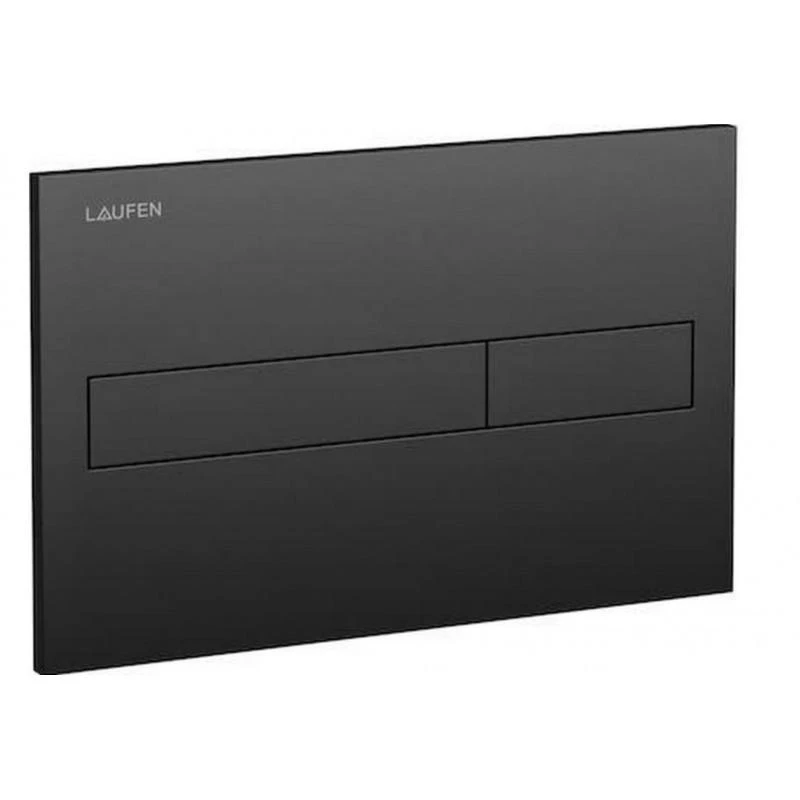 Laufen WC klavišas LIS Dual Flush, juodas matinis 8956617160001