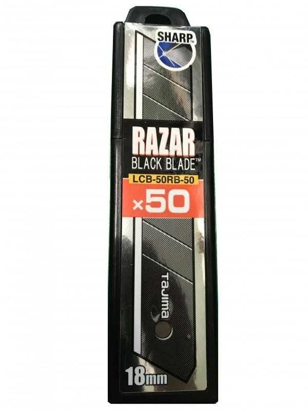 Tajima RAZAR Juodas atsarginės geležtės 18mm, 50vnt
