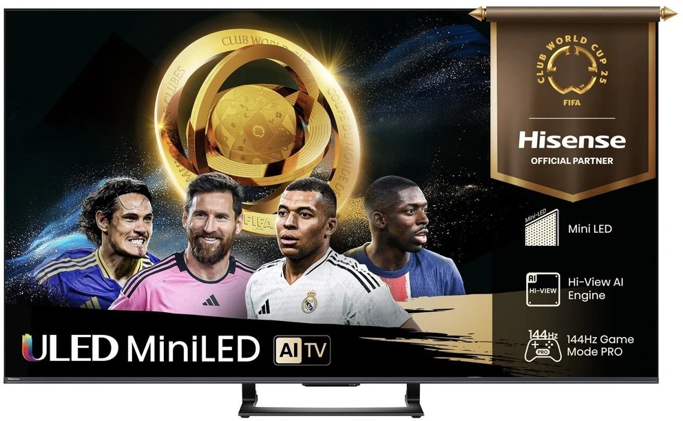 Televizorius Hisense Mini LED TV | 65U7Q | 65 | Smart TV | VIDAA Smart OS | UHD | Juodas