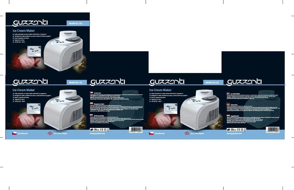 Ledų gaminimo aparatas GUZZANTI GZ-152A