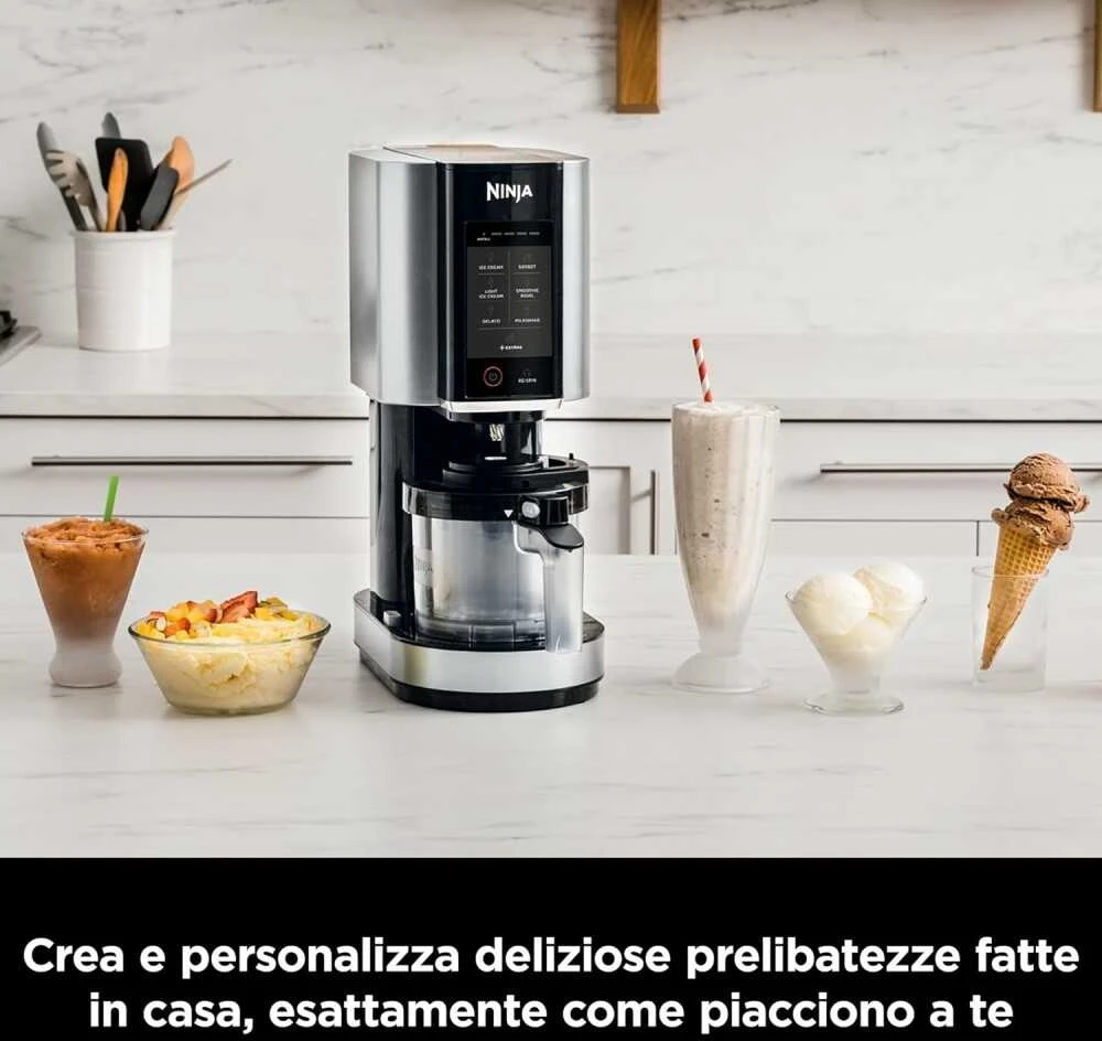 Ninja Kitchen Ledų gaminimo aparatas NC300EU, Sidabro spalvos