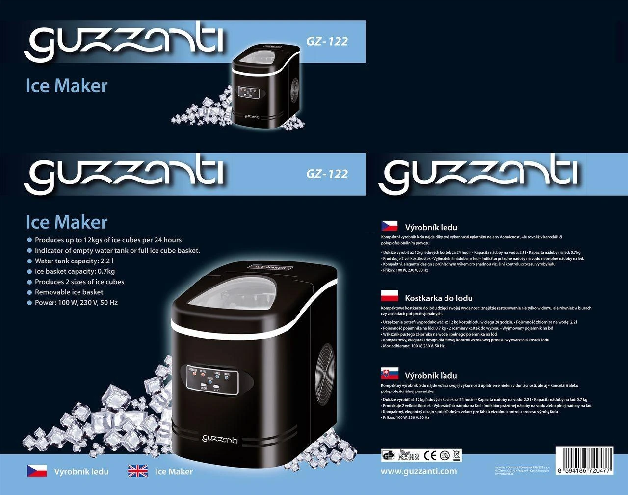 Ledukų gaminimo aparatas Guzzanti GZ-122