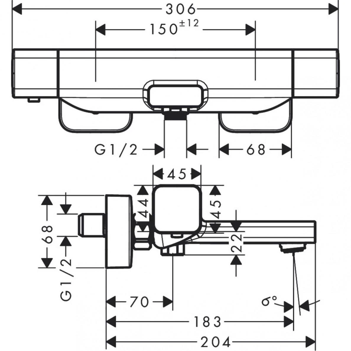 Maišytuvas Hansgrohe Ecostat E 15774000
