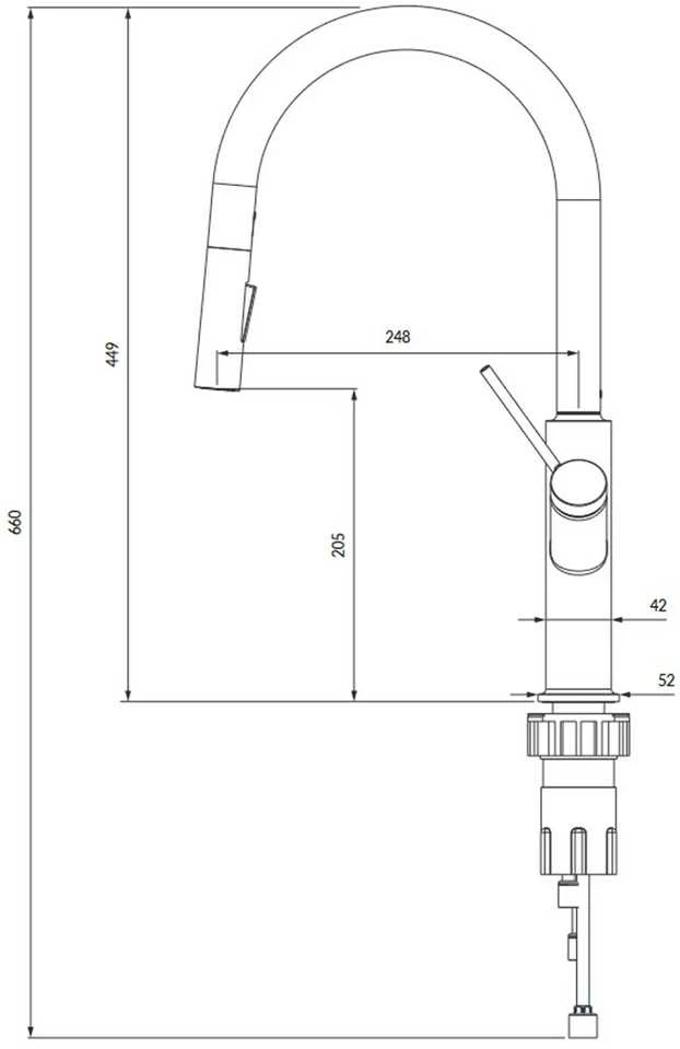 Maišytuvas Omnires BEND BE6455GL