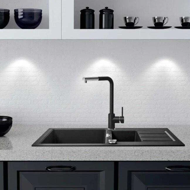 Plautuvės maišytuvas Franke Sirius L, Chromas/Onyx