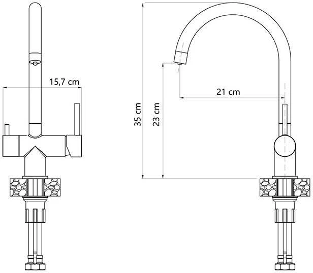 Steiner Maišytuvas Quadron 3623512_PVDG1, aukso