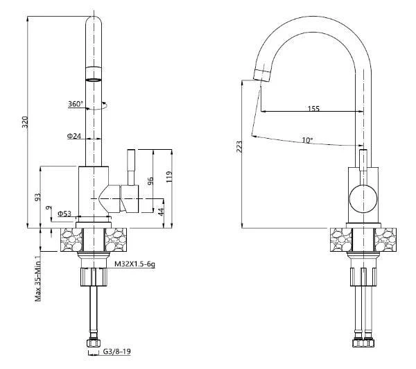 Maišytuvas quadron Kate 3623500_BS