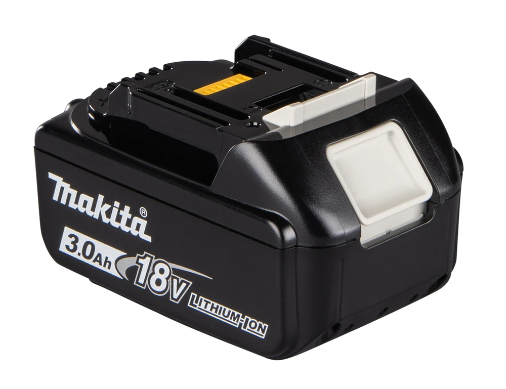 Makita 18V 3.0Ah akumuliatorius - įstrižas vaizdas