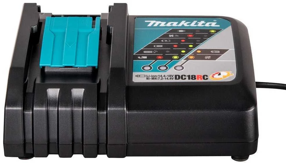 Makita 195584-2 Kroviklis DC18RC 14,4-18 V Li-ion RAPID krovimo laikas 15/22min, CARTON